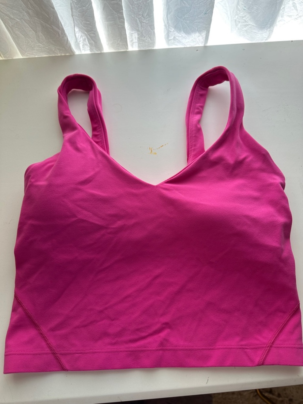 lululemon athletica V-Neck Sports Bra Tank in Hot Pink
